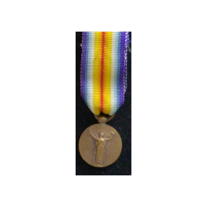 FRANCE : Médaille miniature interalliée en bronze h : 3,6 cm