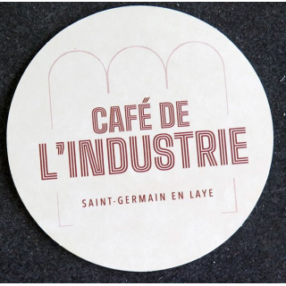 DESSOUS DE VERRE A BIÈRE Café de l'Industrie Saint Germain en Laye