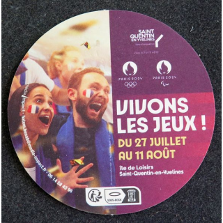 DESSOUS DE VERRE A BIÈRE Vivons les jeux du 27 juillet au 11 août