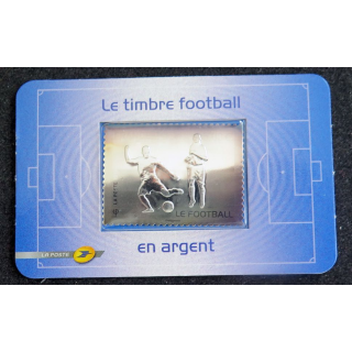 Timbre Football en argent