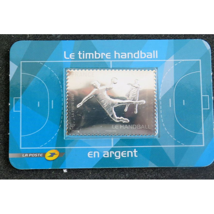 Timbre Handball en argent