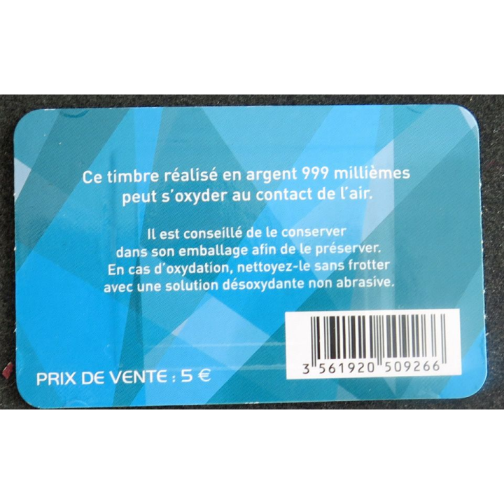 Timbre Handball en argent