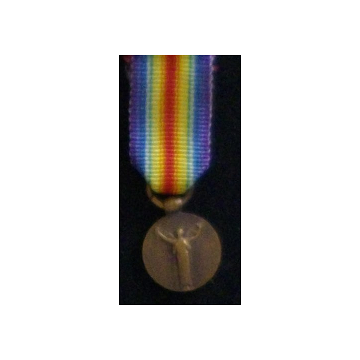 FRANCE : Médaille miniature interalliée en bronze h : 3,6 cm