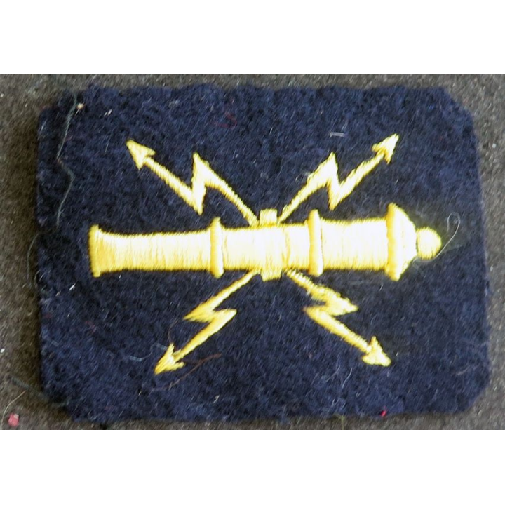 MARINE : Insigne patch écusson tissu de spécialité électronicien d'armes Marine