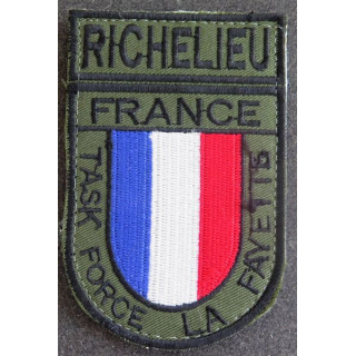 FRANCE : insigne tissu Richelieu France Task Force La Fayette en Afghanistan