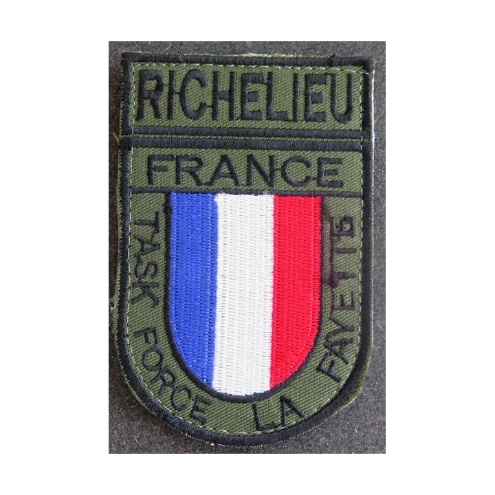 FRANCE : insigne tissu Richelieu France Task Force La Fayette en Afghanistan