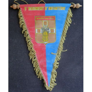 5° RI : fanion du 5° régiment d'Infanterie 27 cm