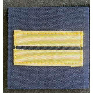 FRANCE : galon de combat de Lieutenant sur fond noir et  Velcro