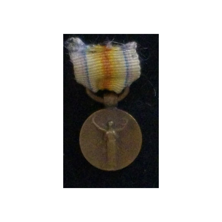 FRANCE : Médaille miniature interalliée en bronze h : 2 cm