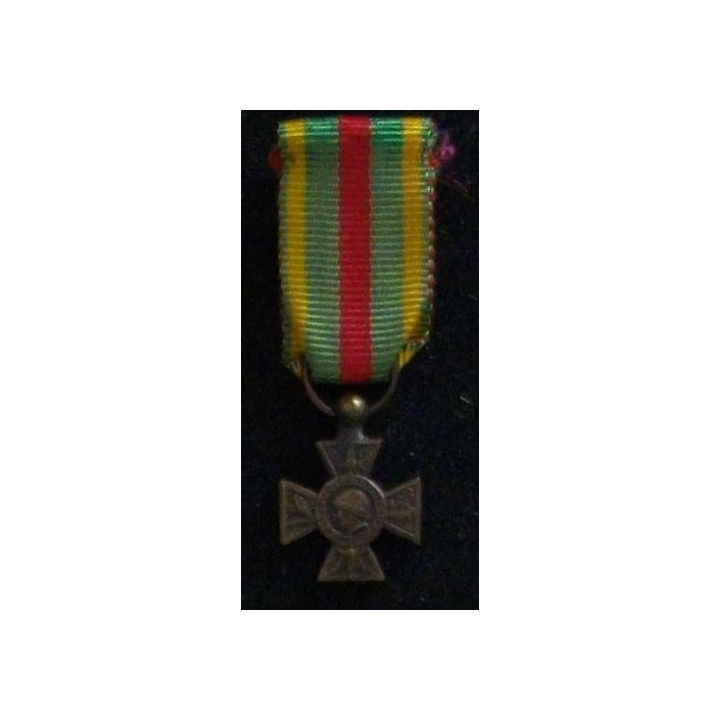 FRANCE : CROIX COMBATTANTS VOLONTAIRES 1914-18 RÉDUCTION