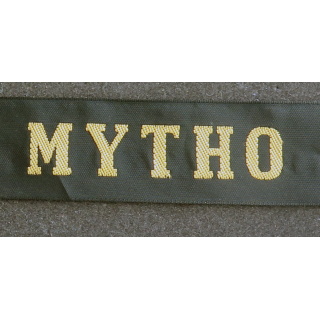 MARINE : bande de bachi de marin "MYTHO" longueur 65 cm fils dorés