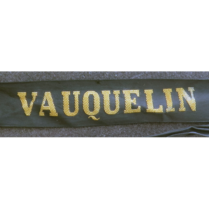MARINE : bande de bachi de marin "VAUQUELIN" cousu pour un tour de bachi