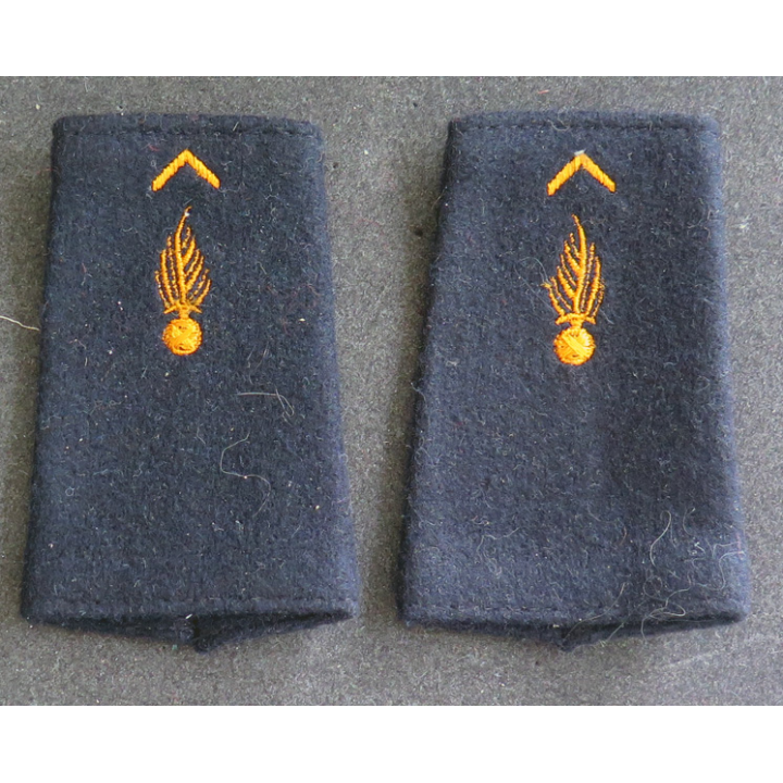Paire de fourreaux d'épaule de pompier ? ou prytanée militaire de la Flèche ?
