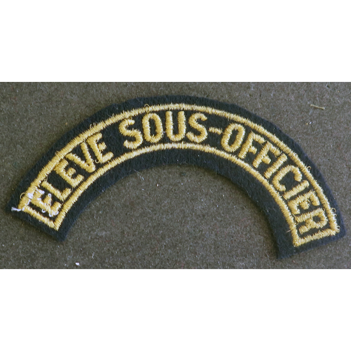 bande d'épaule d'Elève Sous-Officier de largeur 11 cm en fils dorés (laminette)