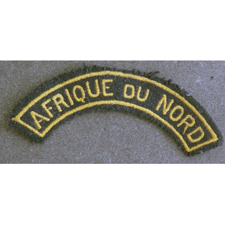 Bande d'épaule d'Afrique du Nord de largeur 11 cm en fils jaunes