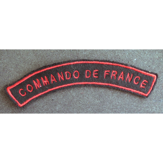 Bande d'épaule du Commando de France 14 cm en fils rouges