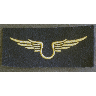Insigne tissu de l'armée de l'air personnel non navigant en fils dorés