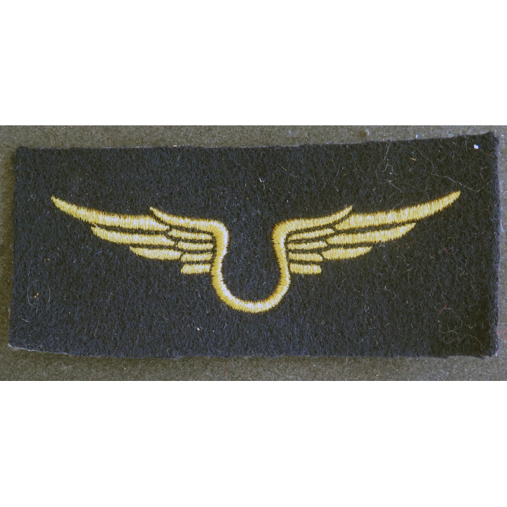 Insigne tissu de l'armée de l'air personnel non navigant en fils dorés