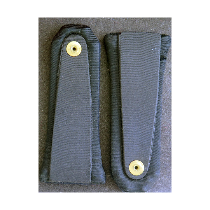 Paire de fourreaux d'épaule de Major de la Marine Nationale ancres en cannetille