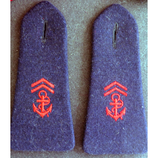 vieille paire d'épaulette de soldat d'infanterie de Marine TDM / RIMA