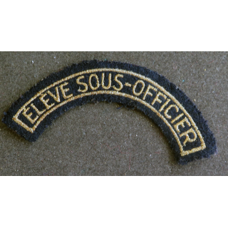 bande d'épaule d'Elève Sous-Officier de largeur 11 cm en fils dorés (laminette)