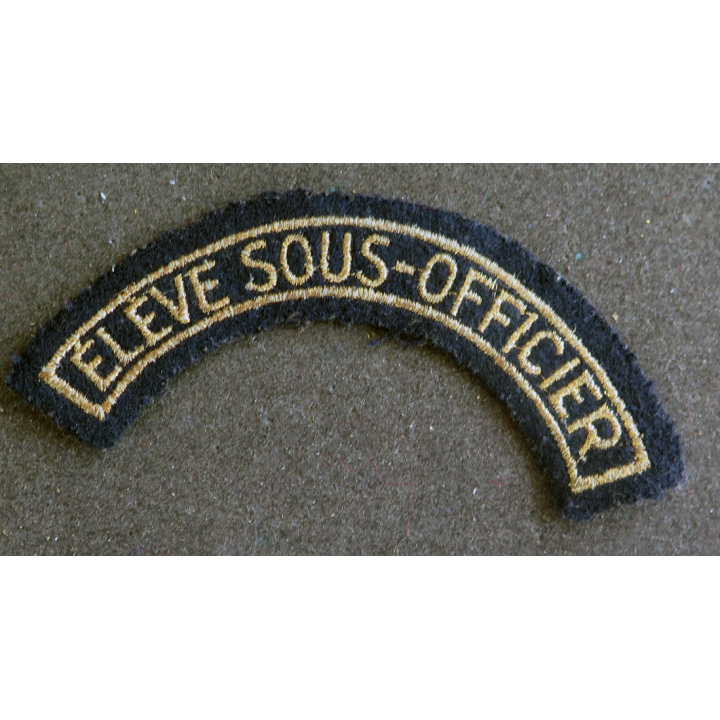 bande d'épaule d'Elève Sous-Officier de largeur 11 cm en fils dorés (laminette)