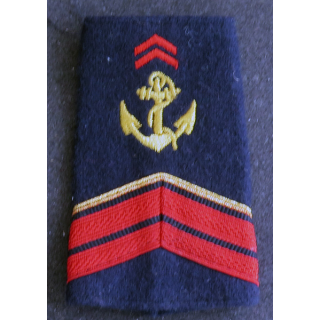Paire de fourreaux d'épaule de caporal des Troupes de marine