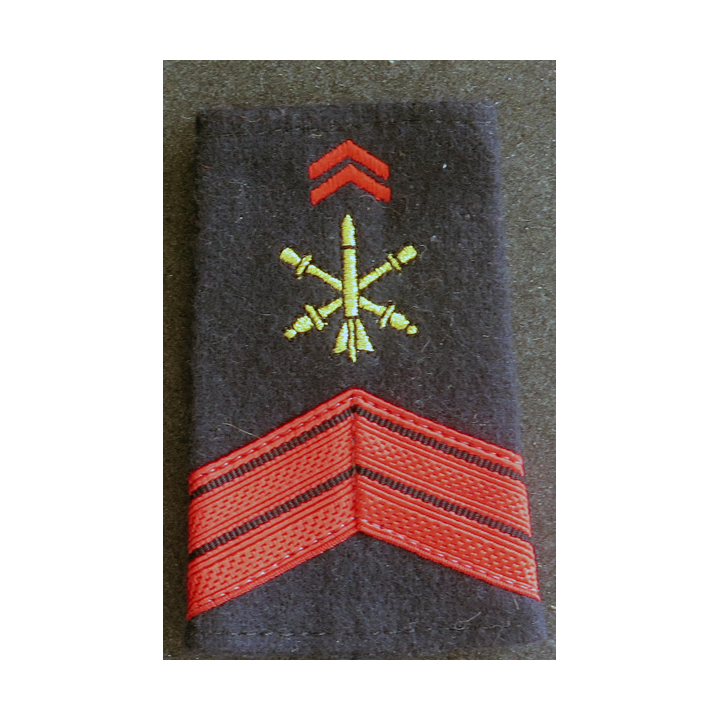 Paire de fourreaux d'épaule de caporal de l'Artillerie