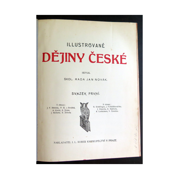 Novak, Dejiny České illustrované 1920 écrit en tchèque