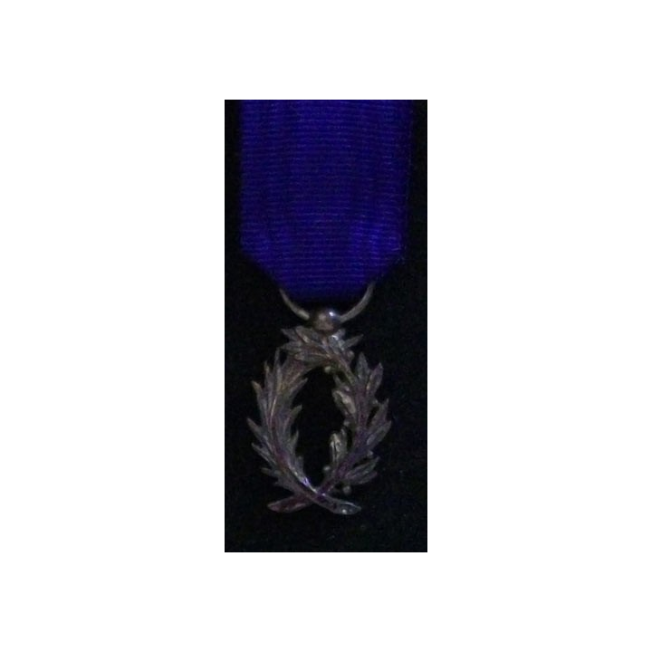 FRANCE : médaille miniature de l'Ordre des palmes académiques argent
