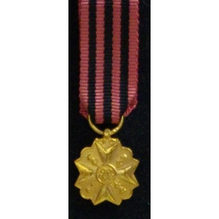 BELGIQUE : MÉDAILLE DE LA DÉCORATION CIVIQUE EN RÉDUCTION
