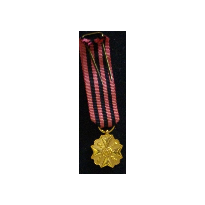 BELGIQUE : MÉDAILLE DE LA DÉCORATION CIVIQUE EN RÉDUCTION
