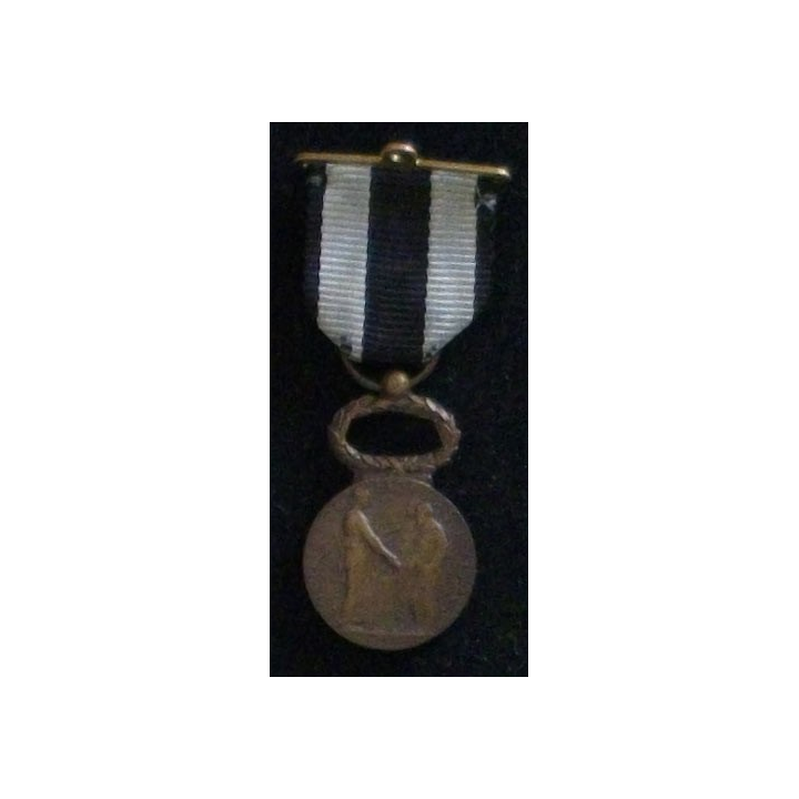 FRANCE : MÉDAILLE DES SECOURS MUTUELS EN RÉDUCTION EN BRONZE