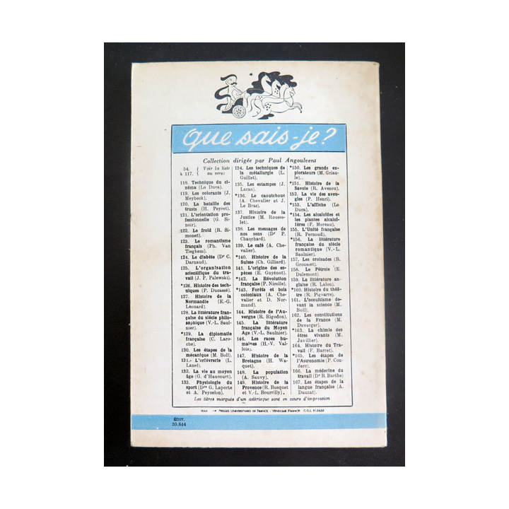 Que sais-je n° 157 : Les Croisades par René Grousset 1944 PUF