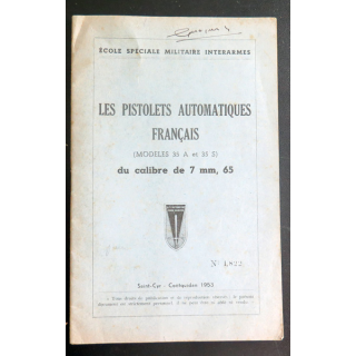 Les pistolets automatiques français modèles 35 A et 35 S) du calibre 7mm, 65 1953