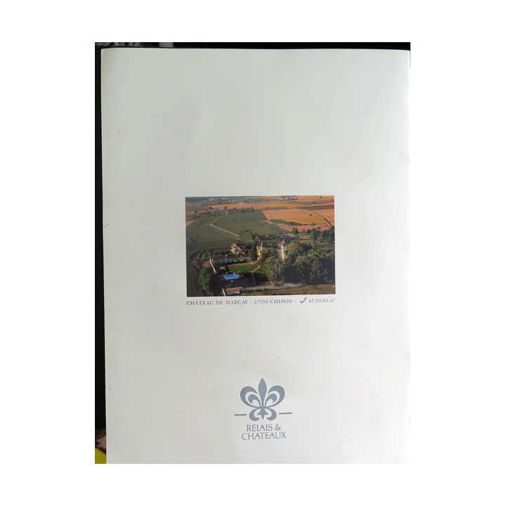 Menu du Château de Marçay 30 x 43cm