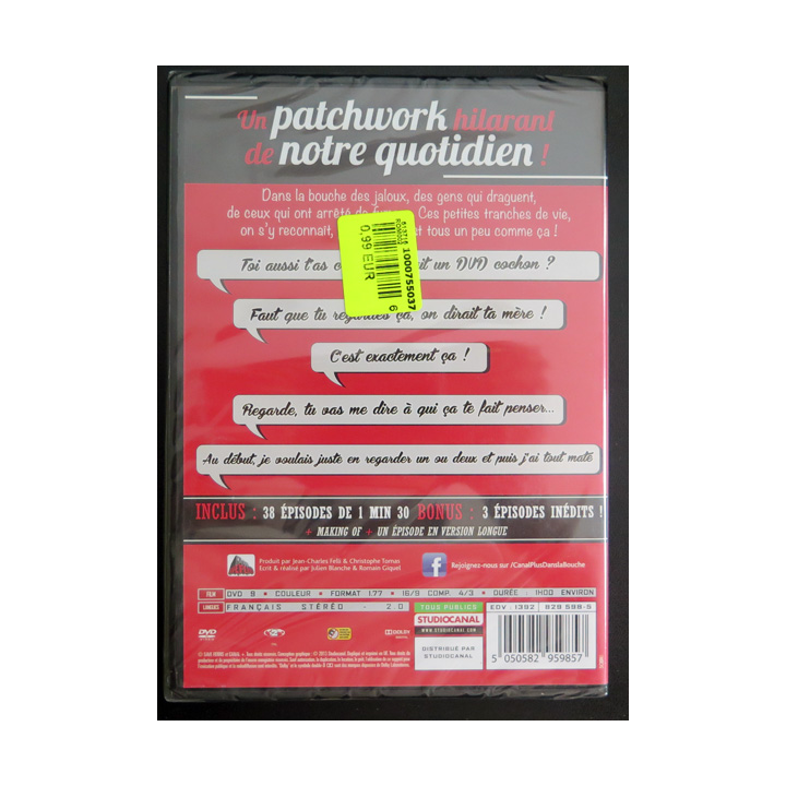 DVD Dans la bouche Les inrockuptibles 3! épisodes neuf sous blister
