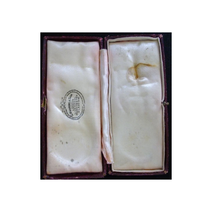 BOITIER DE MÉDAILLE ANGLAISE FRANC-MAÇONNIQUE