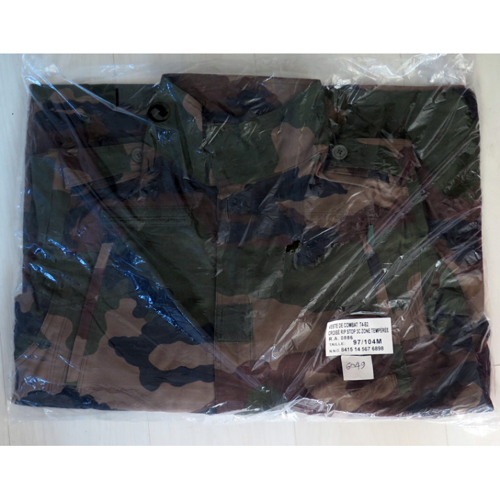 Veste de combat T4 S2 neuve de treillis félin 97/104 M  zone tempérée