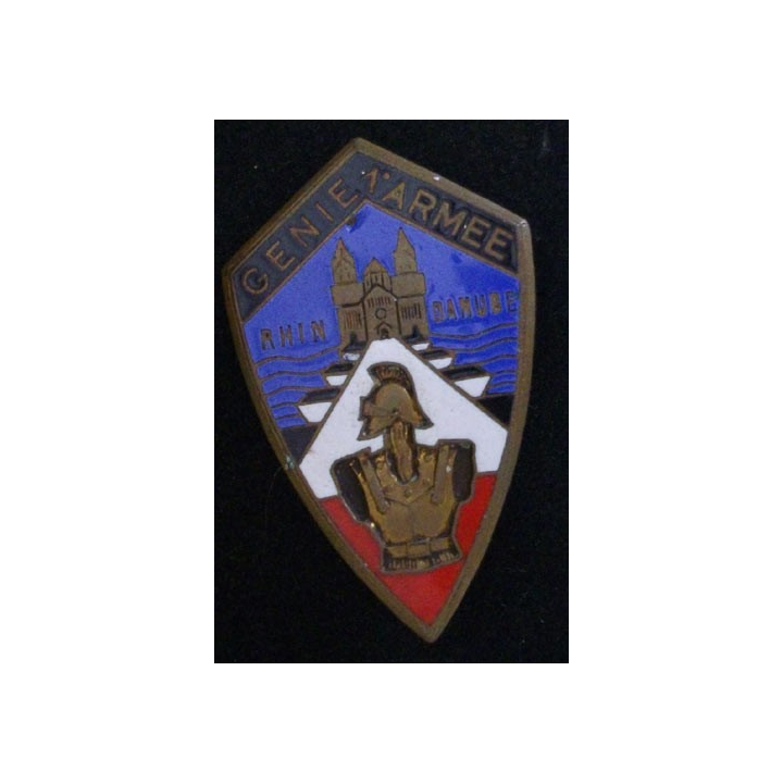 GÉNIE : GÉNIE 1°ARMÉE (SANS) PETIT ÉCLAT D'ÉMAIL