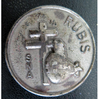 Rondache argentée du sous marin SNA RUBIS FIA