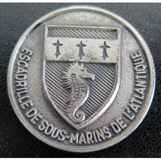 Rondache argentée de l'escadrille de sous marins de l'Atlantique FIA