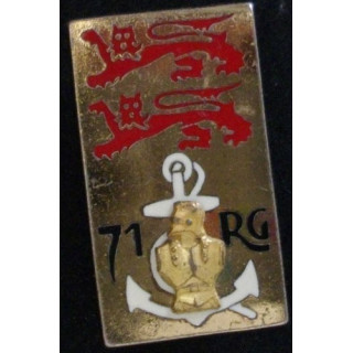 Insigne métallique du 71° régiment du génie de fabrication Drago G. 2149