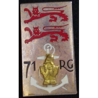 Insigne métallique du 71° régiment du génie  Drago G. 2149