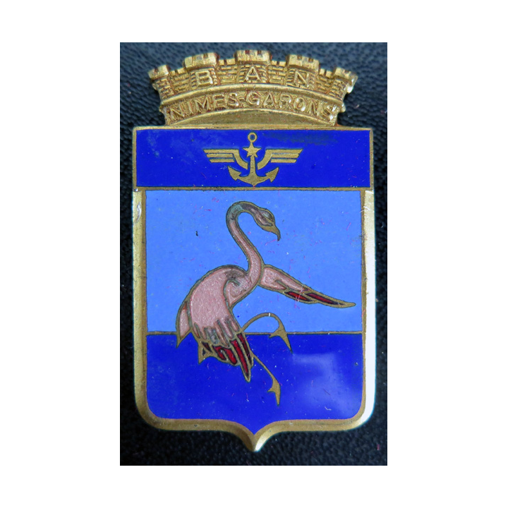 BAN : insigne de la Base aéronavale de Nimes-Garons en émail