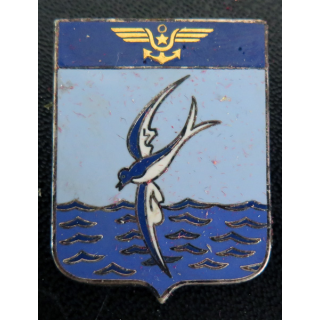 11 S : insigne de l'escadrille aéronavale 11 S AB Paris en émail