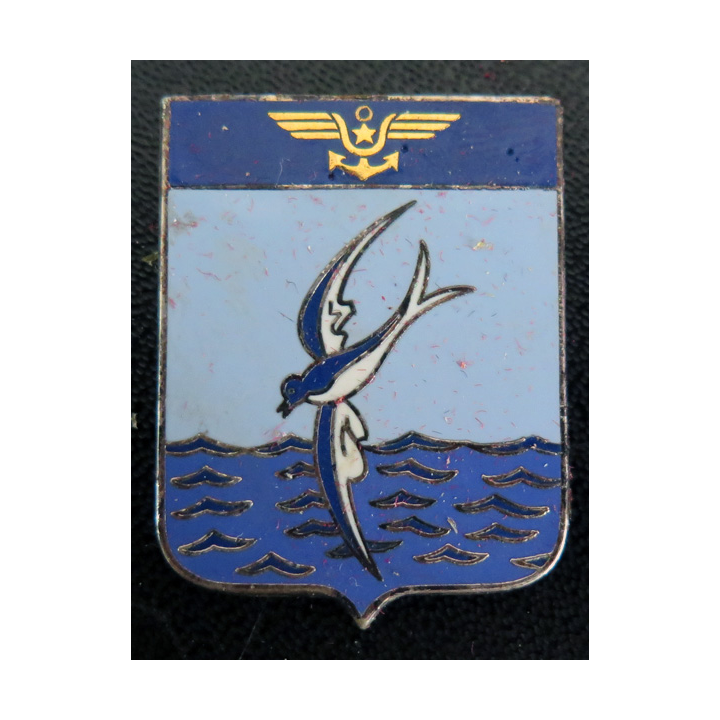 11 S : insigne de l'escadrille aéronavale 11 S AB Paris en émail