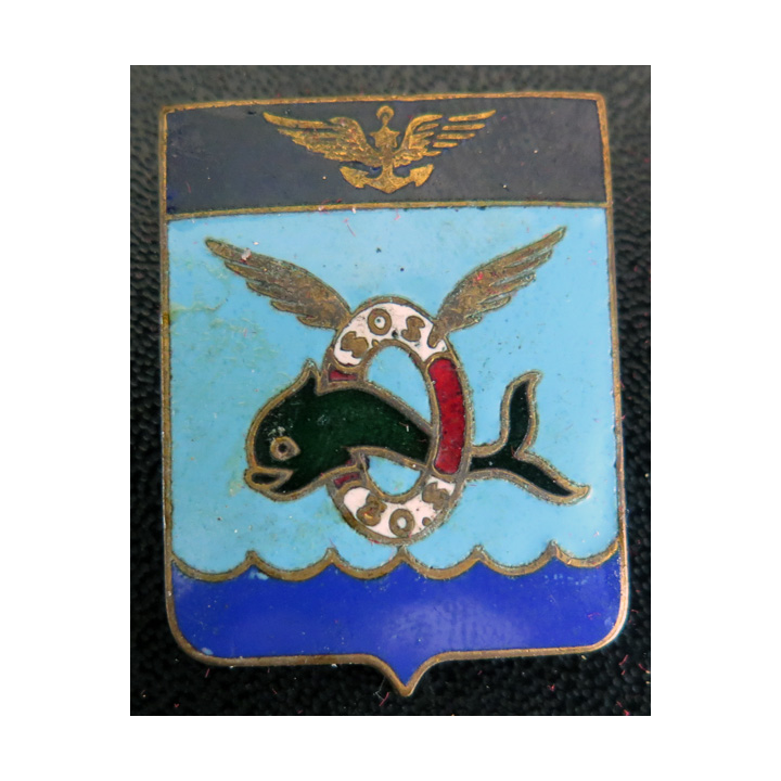 30 S : Insigne de l'escadrille aéronavale 30 S Courtois en émail