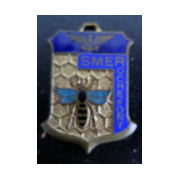 SME : Insigne de porte clefs aéronavale de la SME Rochefort en émail