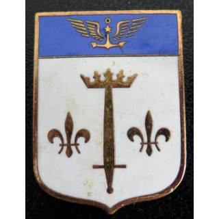 35 F : Insigne de la Flotille aéronavale 35 F Porte hélicoptère Jeanne D'Arc FIA en émail